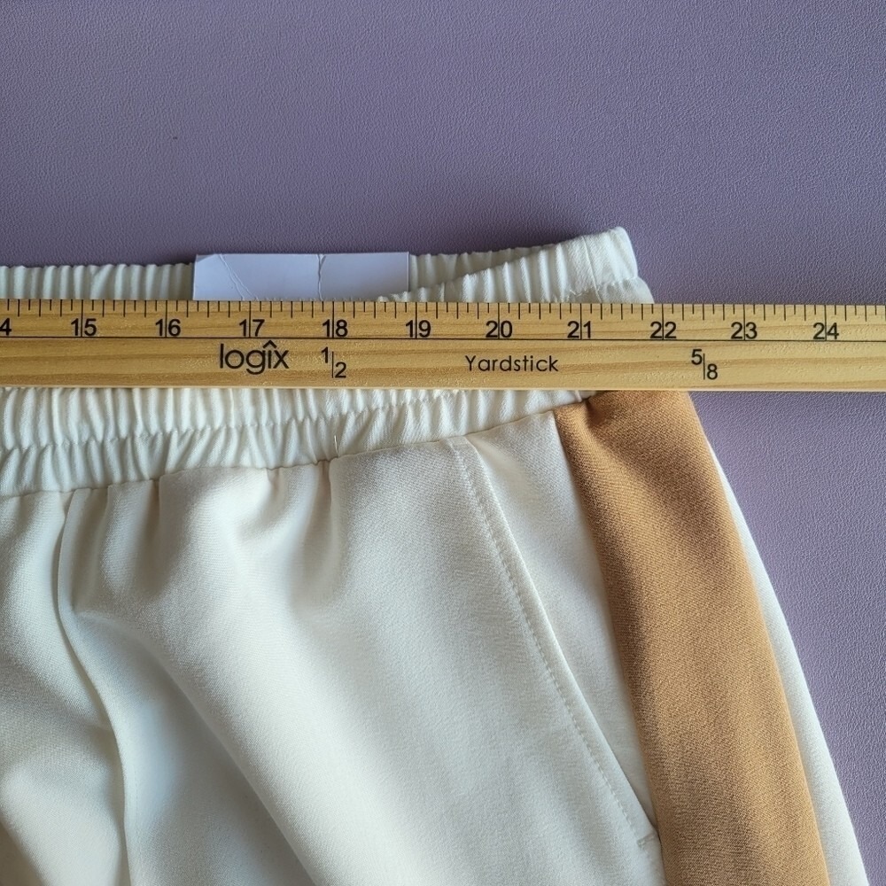 Lane Bryant Perfect Drape Pull-On Relaxed Ankle White Tan Pants Plus Size 24 NWT - Picture 10 of 10